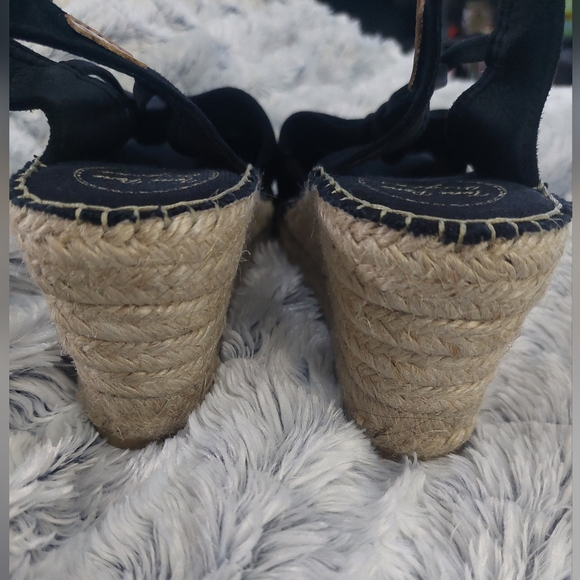 Toni Pons Sandy Espadrille Wedge size 9 (40eu) black suede - Picture 8 of 12